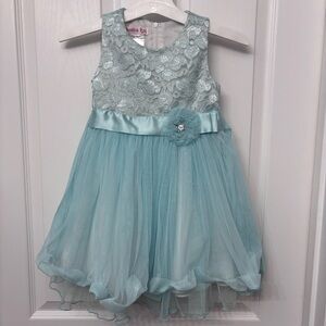Blue Lace Tulle Party Dress | Jessica Ann Girls 4